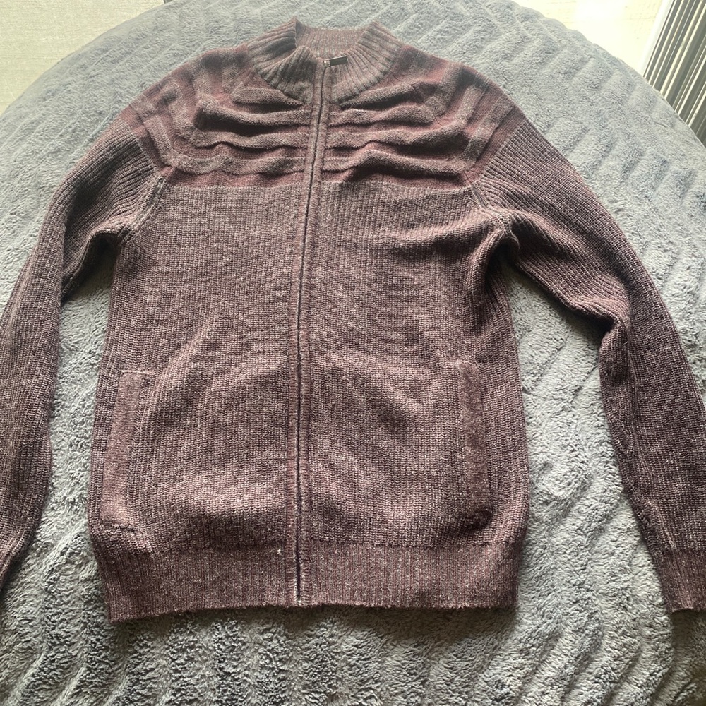 Keneth cole sweater burgundy mens size large